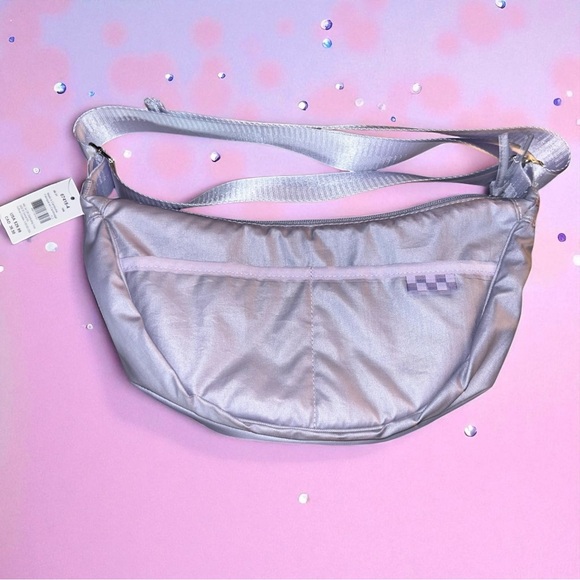 Claire’s Lavender Shimmer Crossbody Shoulder Bag NWT - Picture 1 of 15